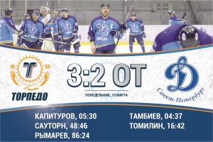 «Торпедо» – «Динамо» – 3:2 ОТ