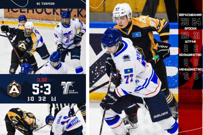 Поражение в южной столице: МХК «Алматы» - «Торпедо» 5:3