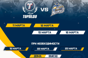 ¼ финала плей-офф: «Торпедо» - «Номад»