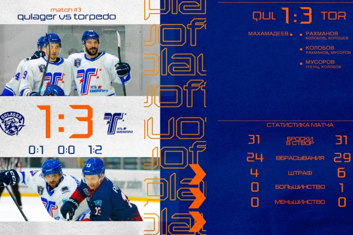 «Торпедо» - бронзовый призёр чемпионата Казахстана по хоккею