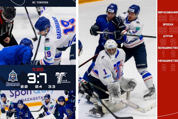 Уверенный реванш: «Номад» - «Торпедо» 3:7